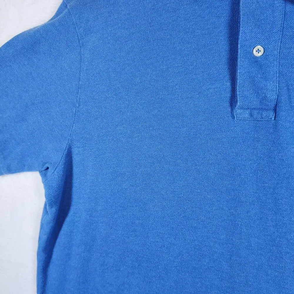 Polo Ralph Lauren Blue Short Sleeve Polo Shirt Size XL‎ Yellow Pony